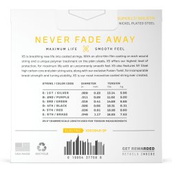 D'Addario XSE0946-3P, Strenges�t til elektrisk guitar, XS, belagt, 009-046, 3-pak